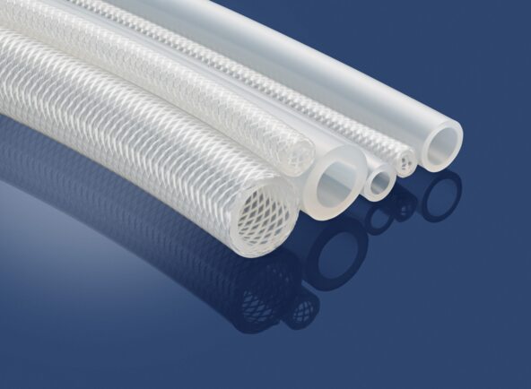 High temperature flexible silicone hoses